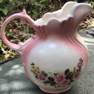 Pink floral pitcher circa 1970’s.